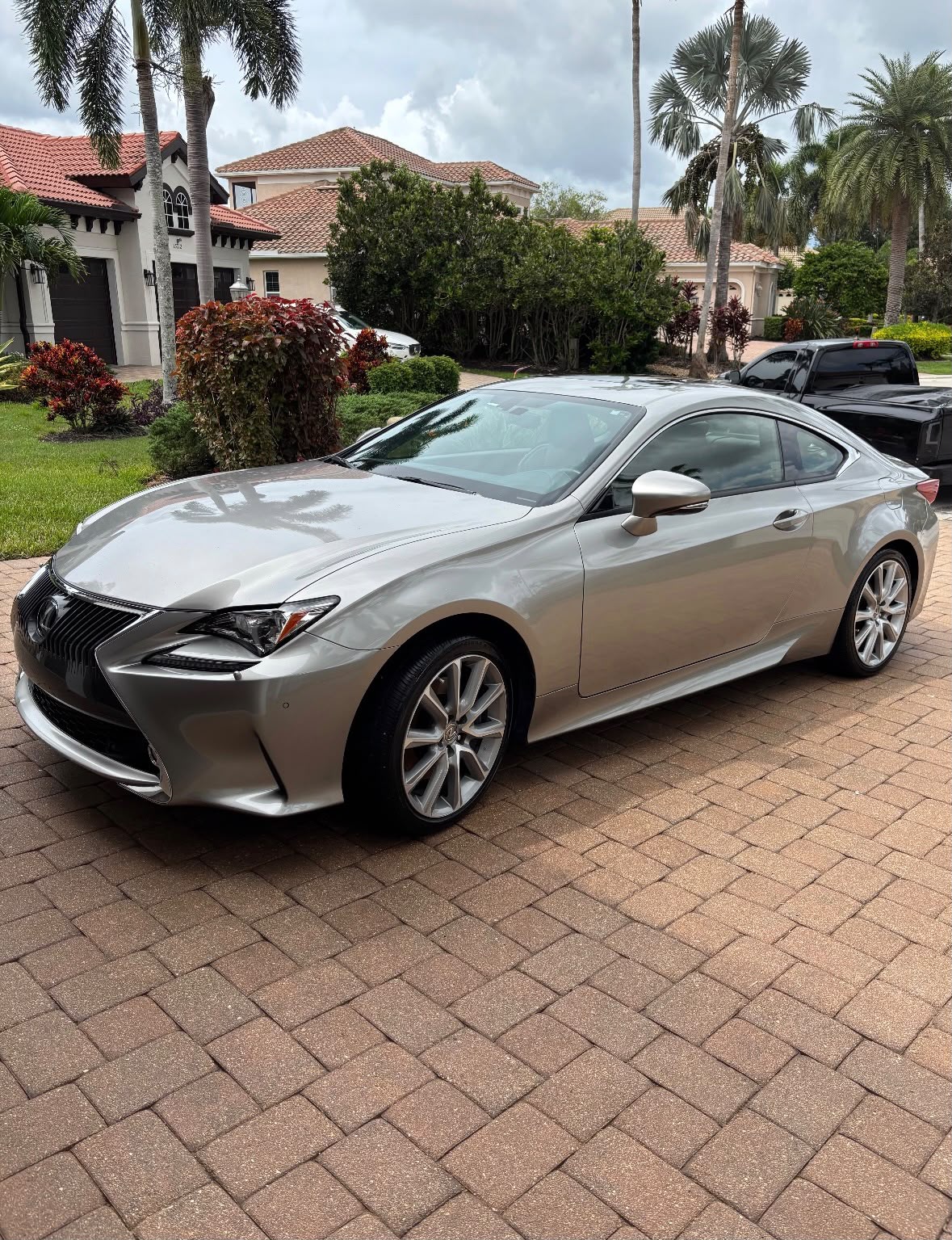 Champagne Lexus RC coupe detailed